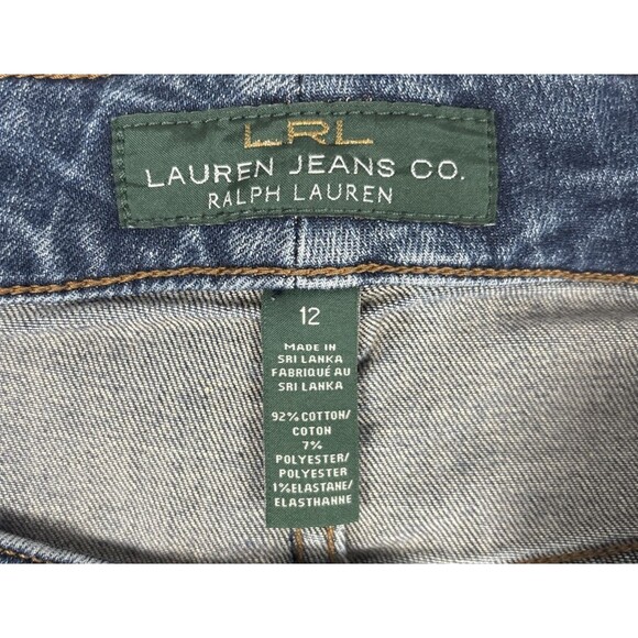 LRL Lauren Jeans Co Woman's Jeans Boot Cut Flare Stretch Denim Size 12 - Picture 3 of 7